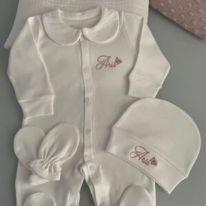 Ensemble en coton à col 3 pièces